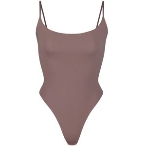 Skims fits everybody camisole thong bodysuit in Umber